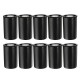 10Pcs Empty Black White Bottle 35mm Film Cans Canisters Containers for Fuji