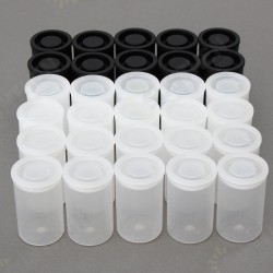10Pcs Empty Black White Bottle 35mm Film Cans Canisters Containers for Fuji 10Pcs Empty Black White Bottle 35mm Film Cans Canisters Containers for Fuji