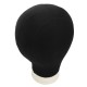 20-25inch Canvas Block Head Set with Mount Hole Plate Mannequin Model Cap Wigs Jewelry Display Stand