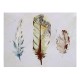 2Pcs Watercolour Feather Canvas Print Paintings Pretty Wall Art Picture Home Gift