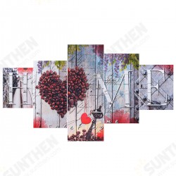 5Pcs HOME Unframed Print Painting Wall Canvas Art Home Living Room Decoration 5Pcs HOME Unframed Print Painting Wall Canvas Art Home Living Room Decoration