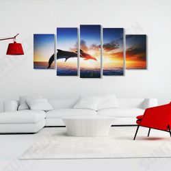 Dolphin Sunset Canvas Print Paintings Poster Wall Art Picture Home Decor Unframed Dolphin Sunset Canvas Print Paintings Poster Wall Art Picture Home Decor Unframed