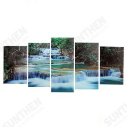 Large Framed Canvas Prints Forest Waterfall Painting Home Hanging Wall Decorations Large Framed Canvas Prints Forest Waterfall Painting Home Hanging Wall Decorations