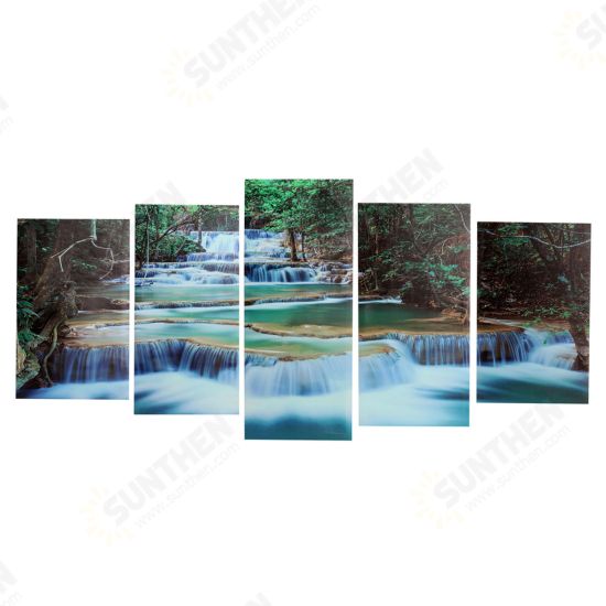 Large Framed Canvas Prints Forest Waterfall Painting Home Hanging Wall Decorations