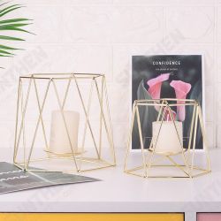 Metal Candle Holders Geometric Hexagon Candle Holder Wedding Home Decor Tabletop Lantern Metal Candle Holders Geometric Hexagon Candle Holder Wedding Home Decor Tabletop Lantern