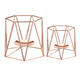 Metal Candle Holders Geometric Hexagon Candle Holder Wedding Home Decor Tabletop Lantern