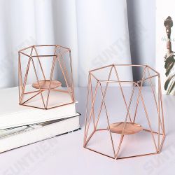Metal Candle Holders Geometric Hexagon Candle Holder Wedding Home Decor Tabletop Lantern Metal Candle Holders Geometric Hexagon Candle Holder Wedding Home Decor Tabletop Lantern