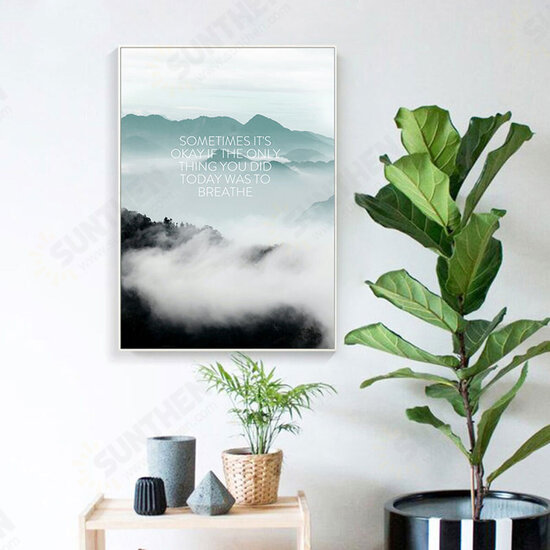 Scandinavian Beach Travel Landscape Poster Nordic Style Wall Art Canvas Prints Unframe