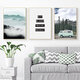 Scandinavian Beach Travel Landscape Poster Nordic Style Wall Art Canvas Prints Unframe