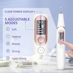Tooth Scaler Kit Electric Rechargeable Plaque Remover For Teeth With LED Light 10mins Timing Tartar Remover Blasters For Adults 5 Modes Oral Care Deep Clean Suit Home With 4 Replacement Heads Tooth Scaler Kit Electric Rechargeable Plaque Remover For Teeth With LED Light 10mins Timing Tartar Remover Blasters For Adults 5 Modes Oral Care Deep Clean Suit Home With 4 Replacement Heads