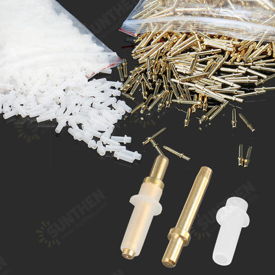 1000 Set Dowel Pins Dental Laboratory Brass Single Pin with Plastic Sleeves On Stone Model Tools