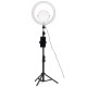 12.60inch Live Stream Makeup Selfie LED Ring Light With Tripod Stand Bluetooth Remote Control Cell Phone Holder