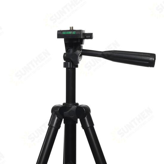 1.3m 3 Sections Aluminum Alloy Tripod Phone Holder With Phone Clip For iPhone Samsung Huawei