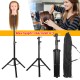 1.56m Height Adjustable Cosmetology Tripod Wig Stand Holder for Doll Head Hairdressing Training