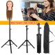 1.56m Height Adjustable Cosmetology Tripod Wig Stand Holder for Doll Head Hairdressing Training