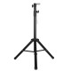 1.56m Height Adjustable Cosmetology Tripod Wig Stand Holder for Doll Head Hairdressing Training