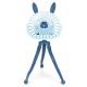 2-IN-1 Cute Pattern Portable Flexible Octopus Deformation Car Seat Back Desktop Baby Carriage Holder Stand + Electric Fan