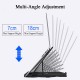 2 IN 1 Foldable 8-Level Height Adjustable Macbook Holder Stand Bracket with Phone Holder for Laptops Tablets