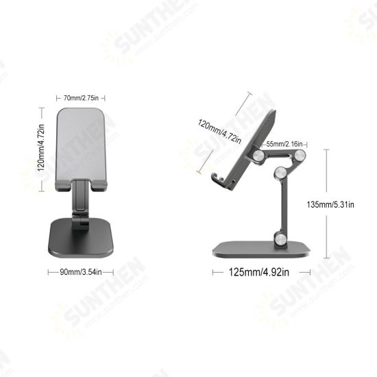 2 In 1 Phone Tablet Desktop Phone Holder Folding Multi Angle Adjust For 4-12.9 Inch devices