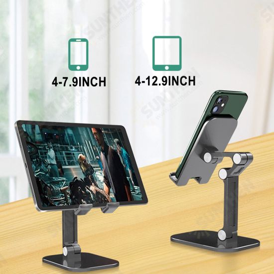 2 In 1 Phone Tablet Desktop Phone Holder Folding Multi Angle Adjust For 4-12.9 Inch devices