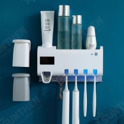 2/3 Layer Non-perforated Toothbrush Holder Rack Wall-mounted Toothbrush Holder Set Mouthwash Cup Toothbrush Toothpaste 2/3 Layer Non-perforated Toothbrush Holder Rack Wall-mounted Toothbrush Holder Set Mouthwash Cup Toothbrush Toothpaste