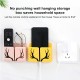 2pcs Wall-Mounted Organizer Storage Box Remote Control Storage Box Air Conditioner TV Storage Box Mobile Phone Plug Wall Holder Hooks