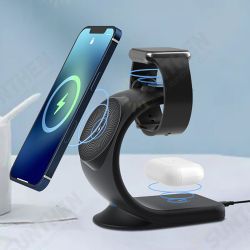 3-IN-1 Magnetic Wireless Charging Station 15W Fast Dock Charger Stand Phone Watch Pods for iPhone 12/ 13 Airpods iWatch 3-IN-1 Magnetic Wireless Charging Station 15W Fast Dock Charger Stand Phone Watch Pods for iPhone 12/ 13 Airpods iWatch
