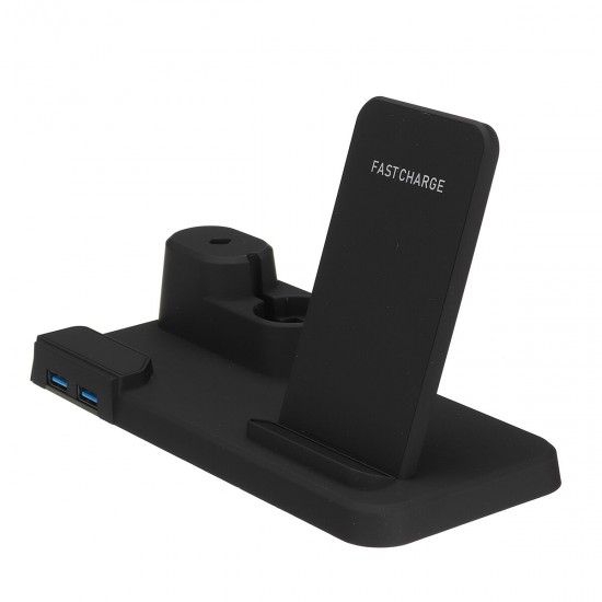 3-IN-1 Qi Wireless Charger Charging Stand Dock Mobile Phone Holder Stand for iPhone Airpods iWatch