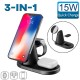 3-In-1 15W Fast Charging Magnetic Station Wireless Charger For iPhone 12/13