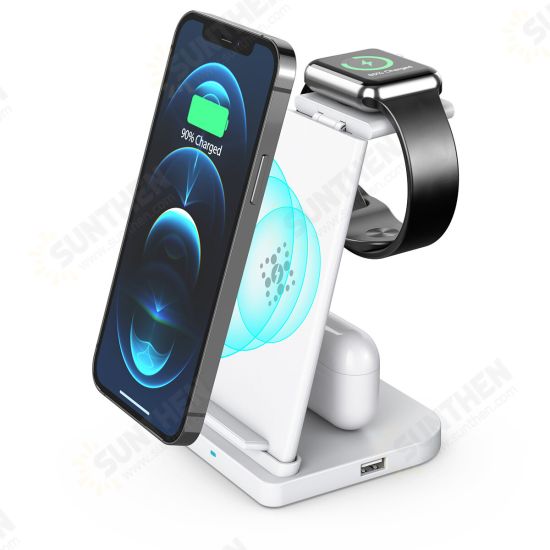 3-In-1 Wireless Charging Station 15W Fast Dock Charger Stand Phone Watch Pods Support Wireless Charging Equipment for iPhone 13