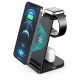 3-In-1 Wireless Charging Station 15W Fast Dock Charger Stand Phone Watch Pods Support Wireless Charging Equipment for iPhone 13