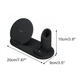 3 in 1 10W Qi Fast Wireless Charger Dock Pad Stand Holder for iPhone Airpods 1 2 Pro for Apple Watch