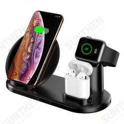 3 in 1 10W Qi Fast Wireless Charger Dock Pad Stand Holder for iPhone Airpods 1 2 Pro for Apple Watch 3 in 1 10W Qi Fast Wireless Charger Dock Pad Stand Holder for iPhone Airpods 1 2 Pro for Apple Watch