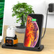 3 in 1 Wireless Fast Charger Stand with Cooling Fan for iPhone Apple Watch Airpods