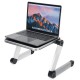 30*24cm Foldable with Cooling Fan Hole Aluminum Laptop Computer Desk TV Bed Computer Mackbook Desktop Holder Small Table