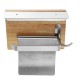 304 Stainless Steel Bathroom Toilet Tissue Paper Rack Shelf with Mobile Phone Tray