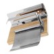 304 Stainless Steel Bathroom Toilet Tissue Paper Rack Shelf with Mobile Phone Tray