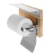 304 Stainless Steel Bathroom Toilet Tissue Paper Rack Shelf with Mobile Phone Tray