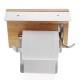304 Stainless Steel Bathroom Toilet Tissue Paper Rack Shelf with Mobile Phone Tray