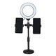 3200K-5800K Desktop Live Stream Selfie Make-up LED Ring Light Fill-in Light Clip Phone Holder Tik Tok Youtube Video