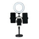 3200K-5800K Desktop Live Stream Selfie Make-up LED Ring Light Fill-in Light Clip Phone Holder Tik Tok Youtube Video