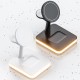 4-IN-1 Magnetic Wireless Charging Station Dock Charger Night Light for iPhone Airpods iWatch