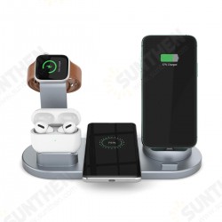 4in1 Qi Wireless Charger Phone Charger Watch Charger Earbuds Charger for Qi-enabled Smart Phones for iPhone for Samsung Apple Watch Apple AirPods Pro 4in1 Qi Wireless Charger Phone Charger Watch Charger Earbuds Charger for Qi-enabled Smart Phones for iPhone for Samsung Apple Watch Apple AirPods Pro