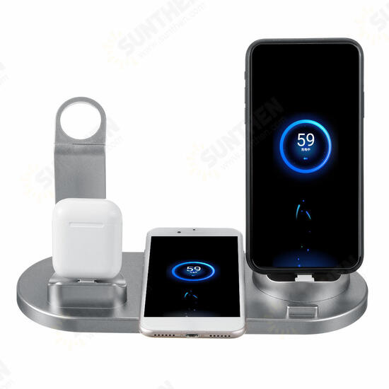 4in1 Qi Wireless Charger Phone Charger Watch Charger Earbuds Charger for Qi-enabled Smart Phones for iPhone for Samsung Apple Watch Apple AirPods Pro