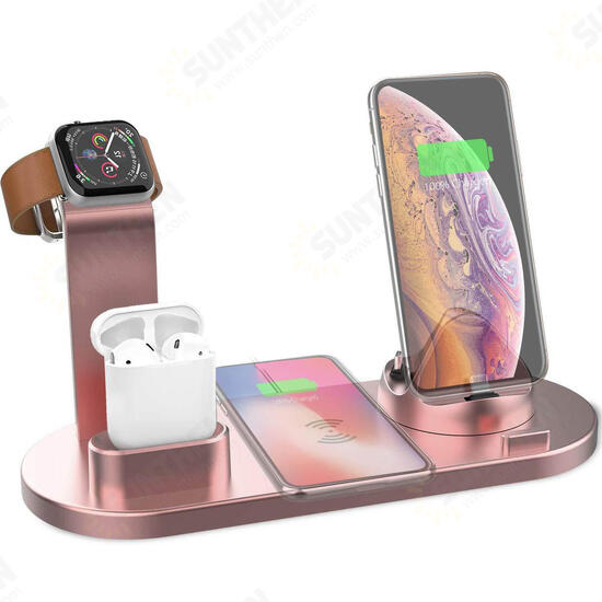 4in1 Qi Wireless Charger Phone Charger Watch Charger Earbuds Charger for Qi-enabled Smart Phones for iPhone for Samsung Apple Watch Apple AirPods Pro