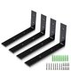 4PCS/ Set Wall Mounted Floating Shelves Holder DIY Storage Shelving Display Bracket