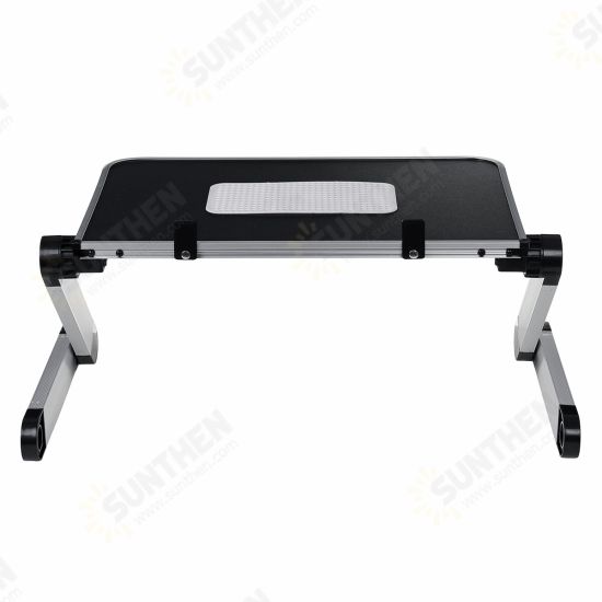 50*26cm Enlarge Foldable with Cooling Fan Hole Aluminum Laptop Computer Desk Table TV Bed Computer Mackbook Desktop Holder