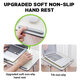 60*33cm Folding Liftable Height 4-Gear Angle Adjustable Macbook Tablet Folding Desk