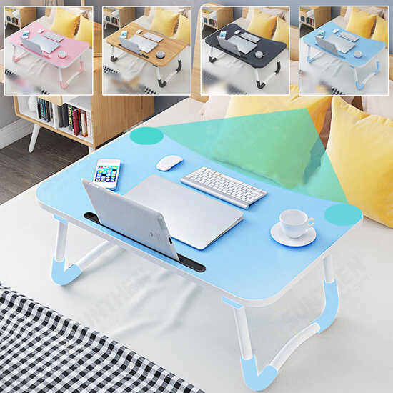 60x40cm Enlarge Foldable with Cup Hole Computer Laptop Desk Table TV Bed Computer Mackbook Desktop Holder