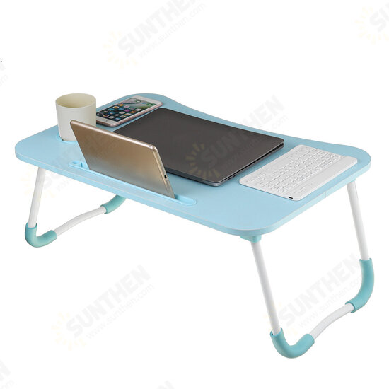 60x40cm Enlarge Foldable with Cup Hole Computer Laptop Desk Table TV Bed Computer Mackbook Desktop Holder